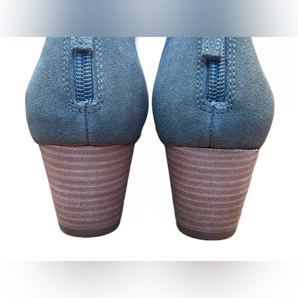 NWT Violet & Red Cupid Real Suede Leather Bootie in Olive Green, Size 8 1/2M - Picture 6 of 14